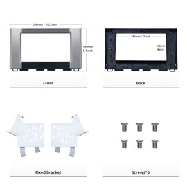 Dasaita 2Din Dash Kit for Toyota Tundra 2014-2021 w/Metal Brackets & Multi Installation Kit - Upgrade Your Truck's Audio & Tech!