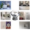 KAHEIGN 25Pcs Crystal Door Knob, 30MM Diamond Drawer Knobs Crystal
