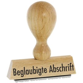 Warehouse Stamp - Certified Copy - Kaufhaus2010 Beech Wood Stamp - Warehouse Text Stamp for Labelling Invoices and Other Documents - Precise Text Stamp Ideal for Accounting & Co