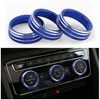 CHENNAN 3pcs Control AC Volume Knob Decorative Circle Cover Sticker