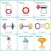 KaeKid Baby First Gym Rattle Set, Infant Dumbbell Weights Teething