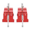 2Pcs Cabinet Clamps Firm Fixing Easy Operation Rugged Portable Face