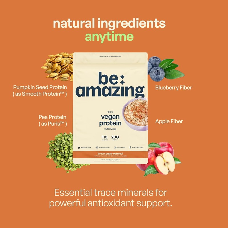 Be Amazing Vegan Protein Powder | 20g Plant-Based Protein with