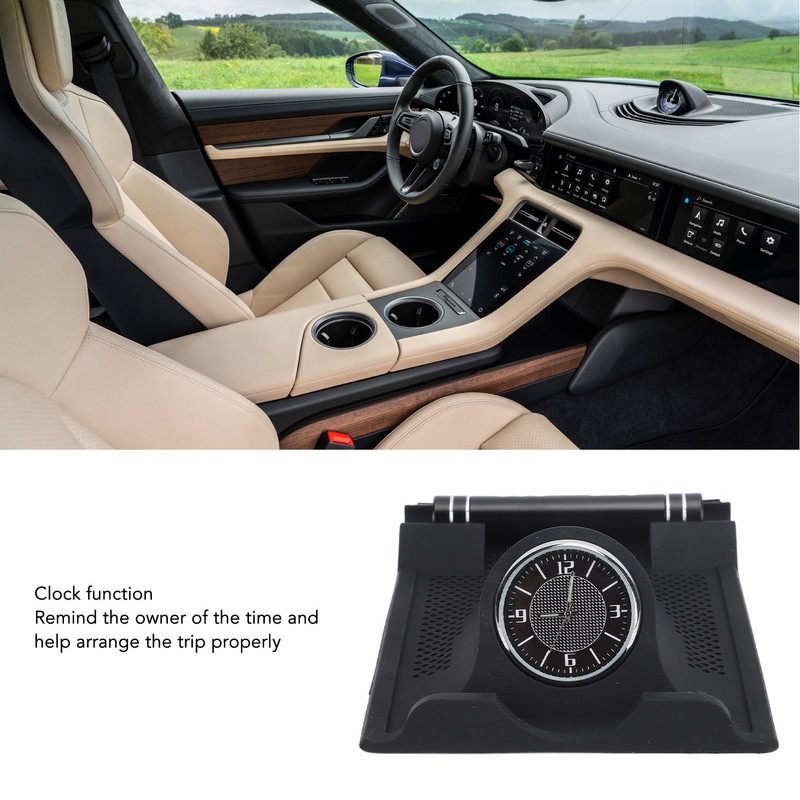 Central Console Dashboard Clock Parking Phone Number Card Aromatherapy Tube