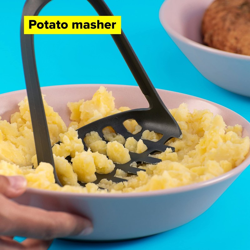 Tasty Plastic 2 in 1 Potato Masher and Spaghetti Spoon,