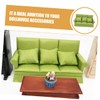 MINAOLULUS 1 Set Dollhouse Sofa 1:12 Scale Miniature Sofa Green
