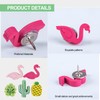 KALUROIL 50 Pieces Pin Board Needles Beautiful Flamingo Decorative Push