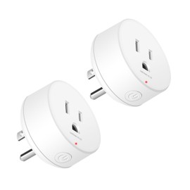 Wireless Smart Remote Control Replacement, Greencycle 2PK WIFI Remote Control Outlet,10A 4000V Anti-Surge 500Ft RF Range,Voice Control Compatible With Tuya Smart Life,Use with GreenCycle Remote Switch