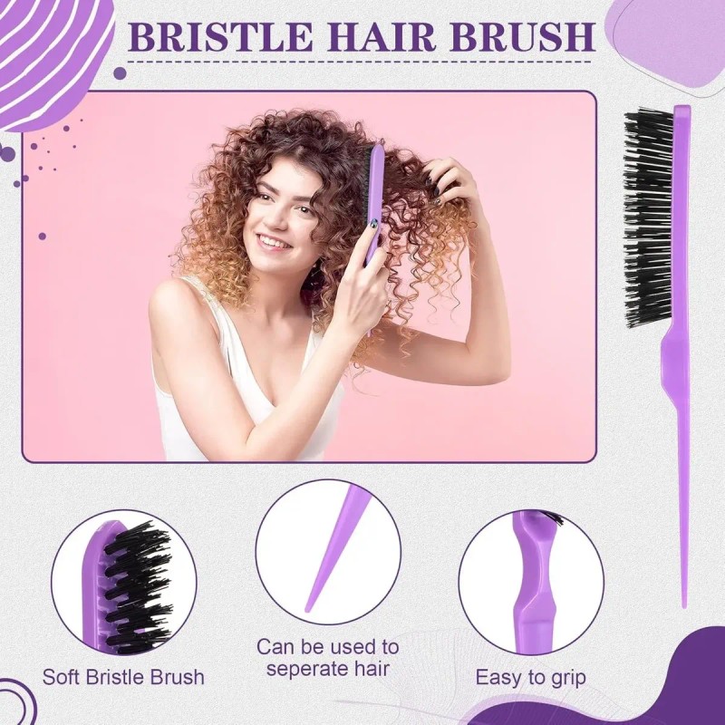 Kit Peines Y Cepillos Regadera Para Cabello Con Atomizador