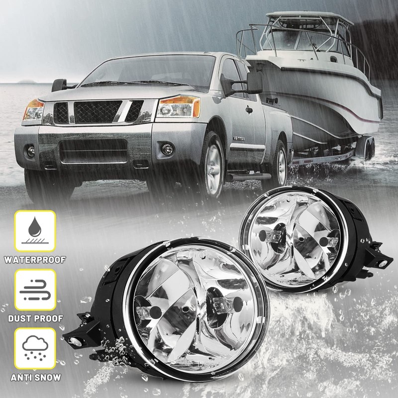 Lámpara de luces antiniebla compatible con Nissan Titan 2004-2015 para
