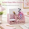 Exerz Desk Organiser, Desk Tidy, Pen Holder, Multifunctional, Metal, Drawer,
