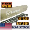 Holzfforma US Holzfforma 20" 3/8" .050 72DL Guide Bar & Saw Chain Combo For Stihl Chainsaws