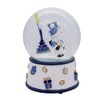 Kurt Adler 100MM Musical Wind-Up Hanukkah Snowman Water Globe