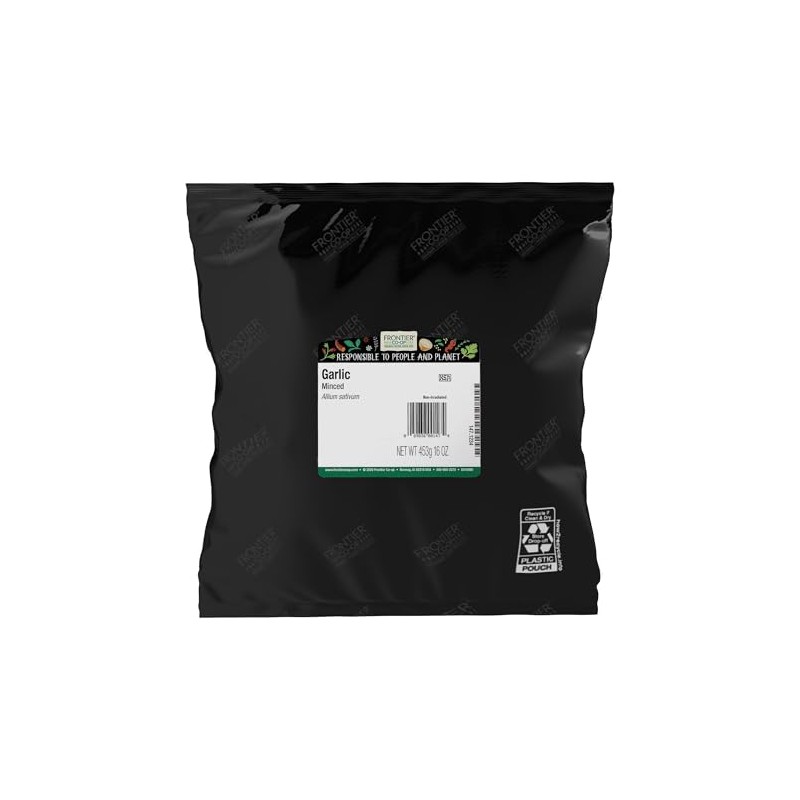 Frontier Natural Products Minced Garlic 16oz 453g