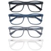 OLOMEE Large Reading Glasses Mens Oversized Wide Readers +2.75 Lightweight