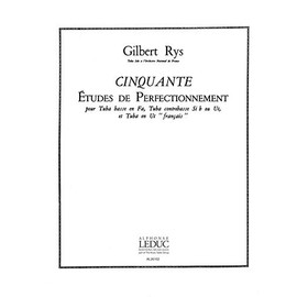GILBERT RYS: 50 ETUDES DE PERFECTIONNEMENT (TUBA SOLO)