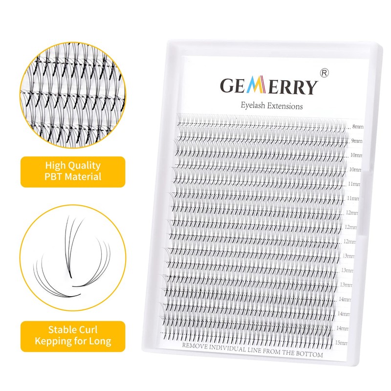 GEMERRY Big Box 3D 5D Ready-to-Use Fan Volume Lashes (8-15