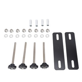 Heavy Duty Traction Board Mount Pin Kit - Metal Recovery Board Mount Pins for 4.72 to 6.69in Hole Spacing