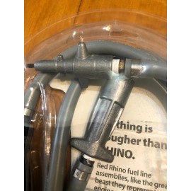 Red Rhino 3/8" Outboard Boat Fuel Gas Hose Line with Primer Bulb for Mercury Bayonet USA