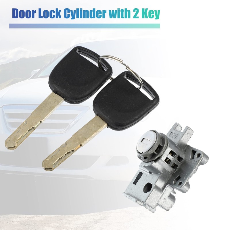 X AUTOHAUX 1 Set Door Lock Cylinder Set Kit with