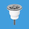 Mcalpine 85mm Chrome Belfast Sink Basket Strainer Waste Kit MBSWSS85-90