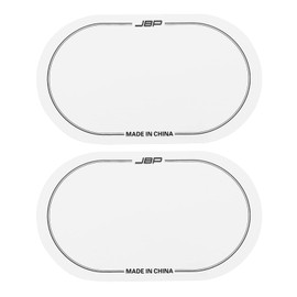 Milisten Bass Drum Patch Double Drum Pedal Patches Drum Pads Sticker for Drum Percussion Accessories White Pack of 2