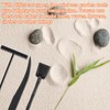 JJUNW 6 Pcs Mini Zen Garden Kit, Zen Garden Rake