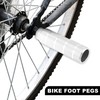 X AUTOHAUX Pack of 4 Rear Foot Pegs for BMX