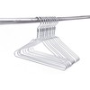 Quality Hangers Silver Aluminum Metal Coat Hangers Heavy Duty Suit