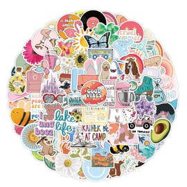 100pcs Cute and Waterproof Vinyl Stickers - Trendy Aesthetic Kawaii Stickers for Girls, Teens, and More - Perfect for Water Bottles, Laptops, Skateboards, and Luggage