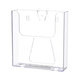 Marketing Holders 10 Pack Peg Board 6.5" Wide Brochure Holder Pamphlet Display Clear Acrylic Booklet Maps Literature Printed Material Menu Advertisement Offices Lobbies Trade Shows