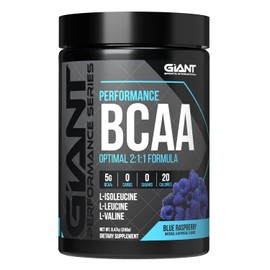 Giant Sports Performance Edge Series BCAA 30 Serving (Blue Raspberry, 30 Serving)