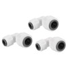 PATIKIL 3/8" to 1/4" Push to Connect Elbow Fittings, 3
