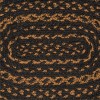 VHC Black & Tan Jute Placemat 12x18~ Rustic Farmhouse