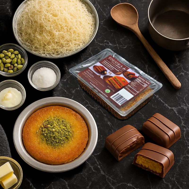 Egeanka Kataifi Shredded Phyllo Dough for Kunafa, Dubai Chocolate, and