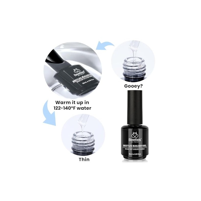 Beetles Gel Constructor Nude Rosa 7 en 1, 15 ml