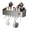 HONGYUETECH Suction Cup Shower Caddy, Removable Plastic Shower Shelf with
