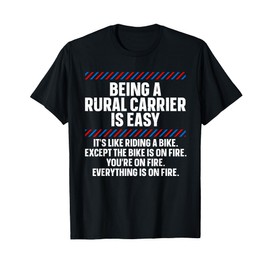 Funny Rural Carrier Art For Men Women Rural Mail Carrier T-Shirt