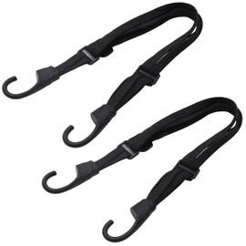 Audiofan Luggage Fastening Straps, Elastic Cord, Bicycle, Cargo Strap, Length 23.6 inches (60 cm), Freely Extendable Ends, Hook Included, Fixed Bike, Carry Cart, Load Tightening Belt, Prevents Loads