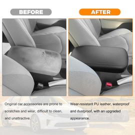 Center Console Cover for Kia Optima 2016 2017 2018 2019 2020 Car Accessories Center Consoles Anti-Scratch Waterproof PU Leather Arm Rest Covers Armrest Box Cushion Pad Automotive Interior Accessory