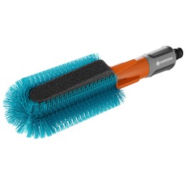 Gardena Cleansystem 18848-20 Bicycle Brush: Cleaning Brush for Bicycles, Trailers or Prams, Includes Replaceable Sponge, with Flow Control