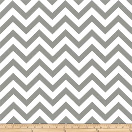 Premier Prints Indoor/Outdoor Zig Zag Grey, Fabric by the Yard