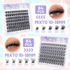 Kit De Extensiones De Pestañas De 8 Estilosgran Capacidad