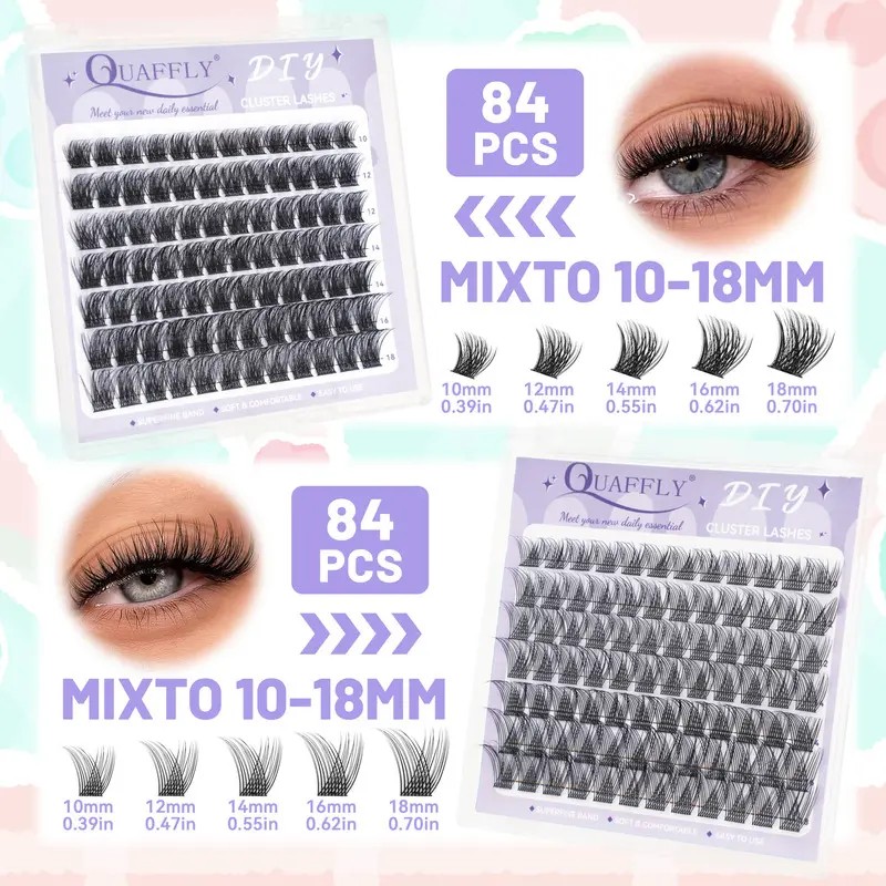 Kit De Extensiones De Pestañas De 8 Estilosgran Capacidad