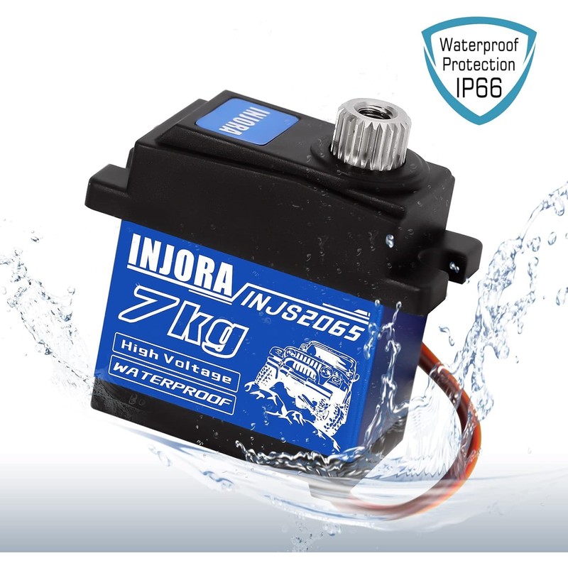 INJORA 7KG Servo INJS2065 with Mount and Servo Horn for