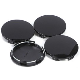 CHASO Wheel Center Caps 2.6 inches (65 mm) Set of 4 Inner Diameter 2.4 inches (62 mm) Car Hub Cover Wheel Cover Center Cap Wheel Cap Black