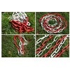 Barrier Chain Red White Metal 2 Metres – Steel Links