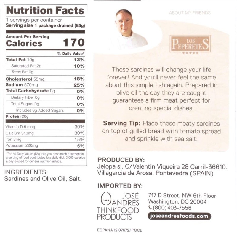 José Andrés Sardines in Olive Oil, 4.23 oz