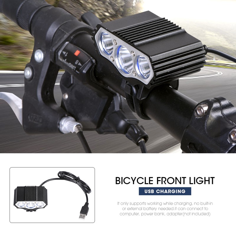 3600LM USB LED Bike Bicycle Headlight Front Lamp for Outdoor