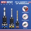 MTO 1/2 3/8 1/4-Inch Square Drive to 1/4-Inch Hex Socket
